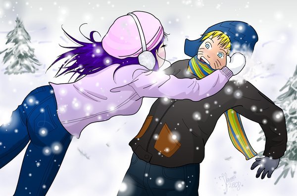 NaruHina__Snow_by_nie_fanka_kochanka