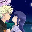 NaruHina_Sakura_night_by_Bonn_Fox